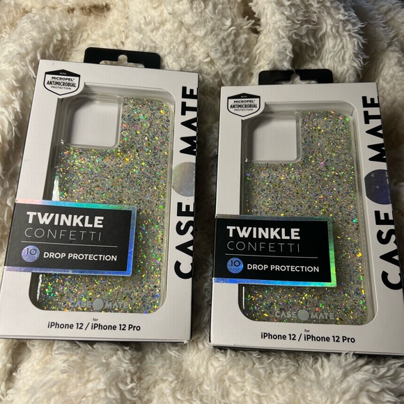 NWT ✨TWINKLE✨CONFETTI CASE MATE 10 Ft. Drop Protection💥 iPhone 12/iPhone 12 PRO - Picture 14 of 16